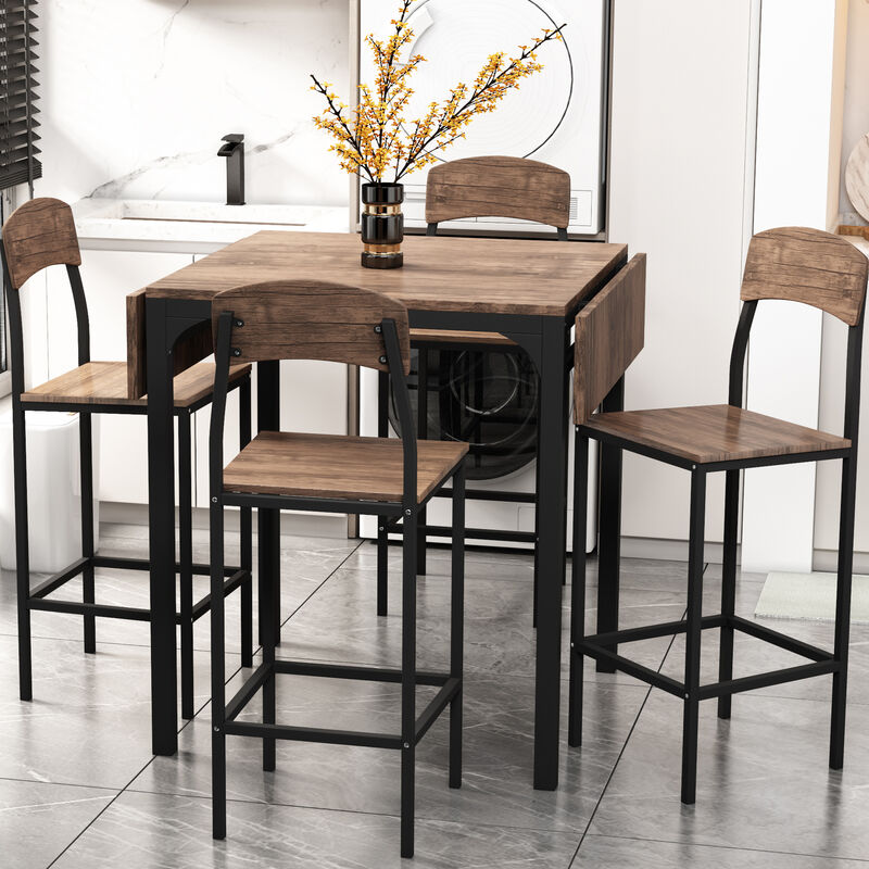 Merax 5-piece Counter Height Dining Table Set