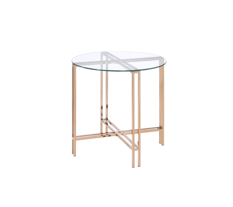 ACME Veises End Table, Champagne