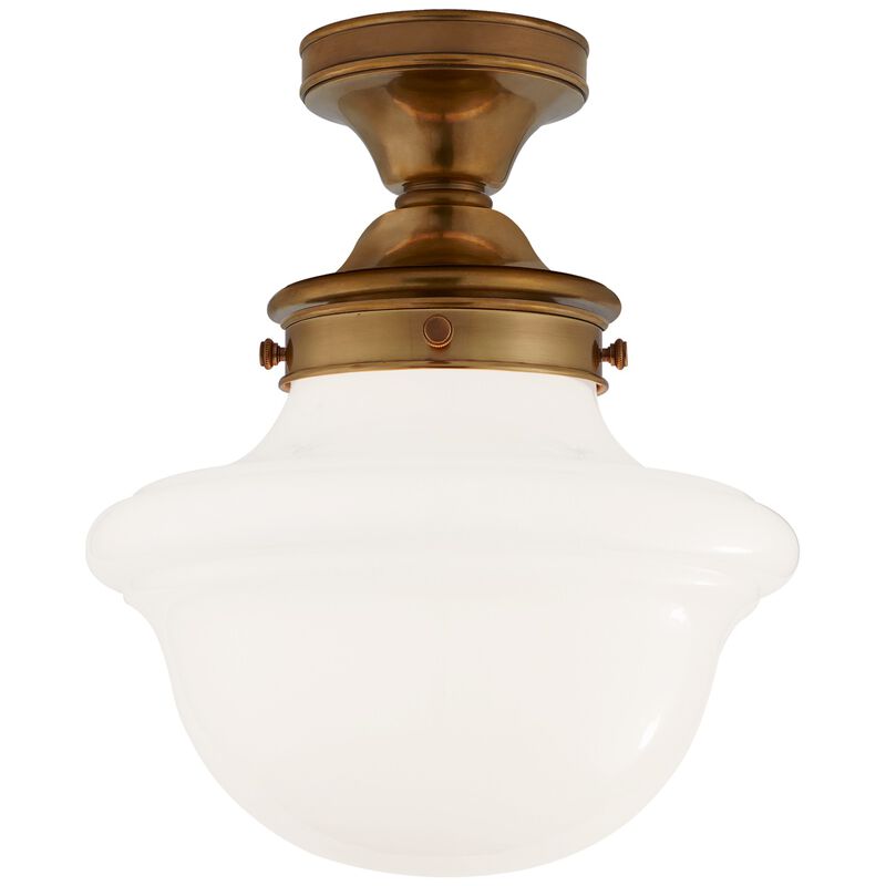 Edmond Flush Mount in Antique Brass