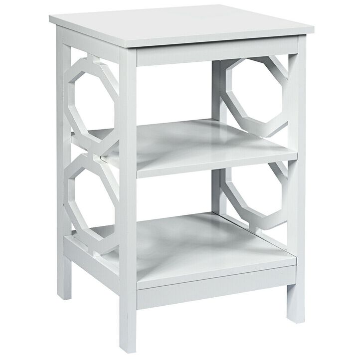 3-Tier Nightstand Sofa Side End Accent Table
