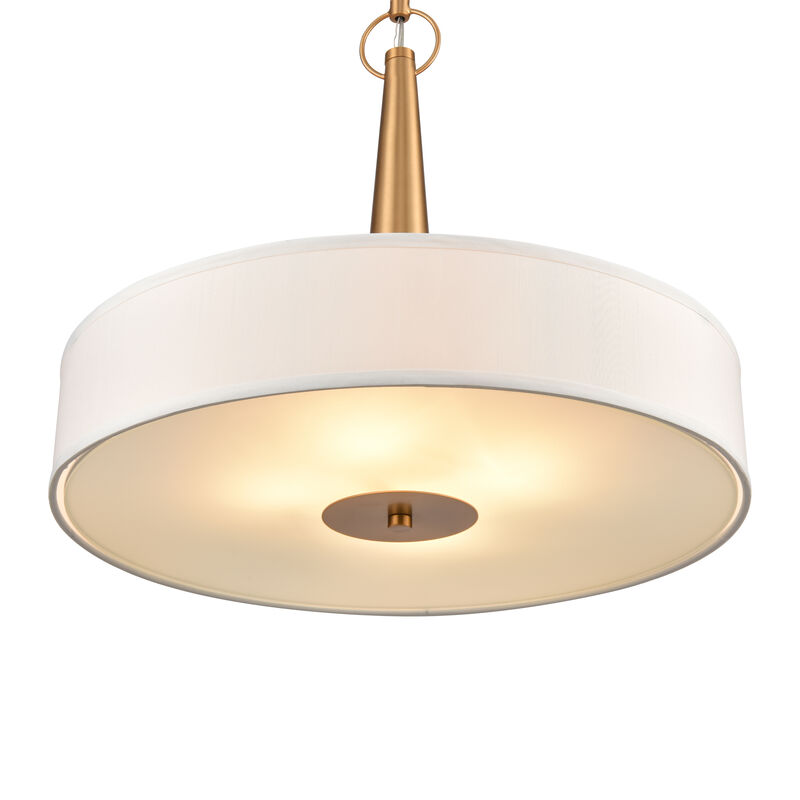 Leo 22'' Wide Gold 4-Light Pendant