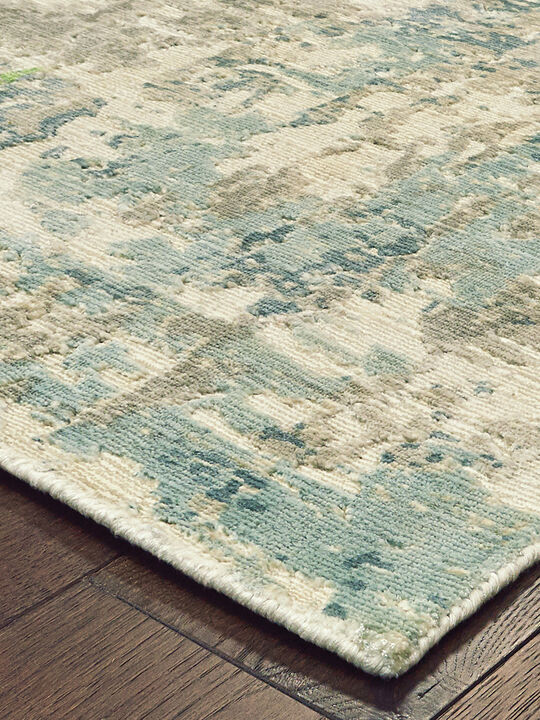 Formations 2'6" x 10' Blue Rug