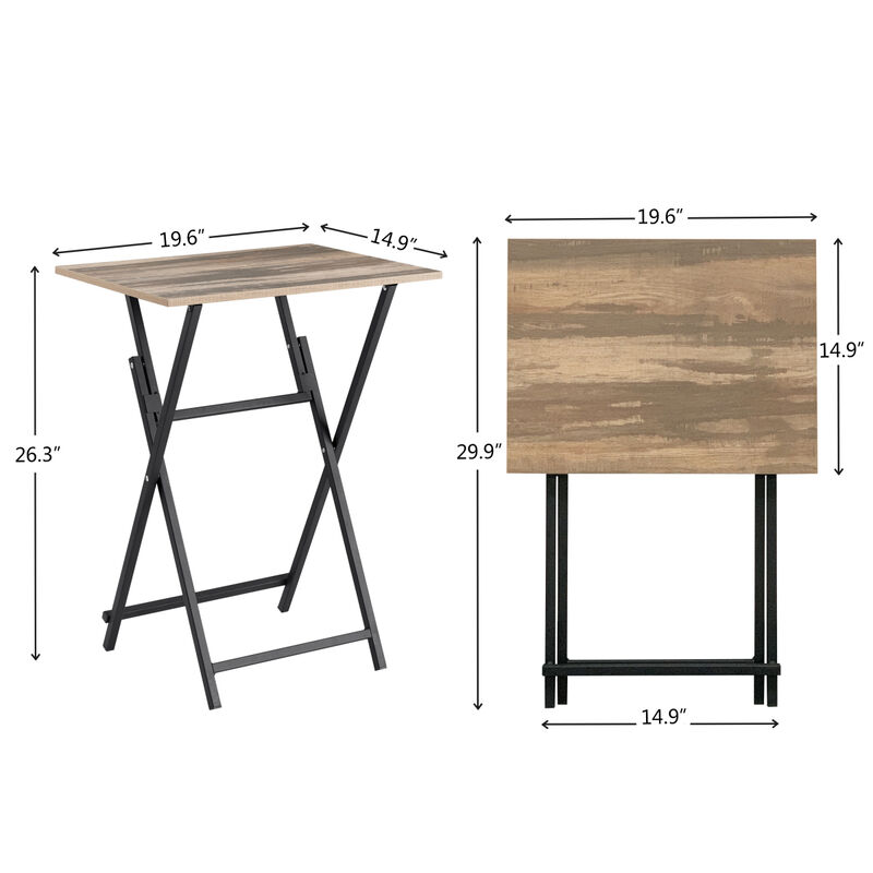 Portable Folding TV Tray Table for Small Spaces