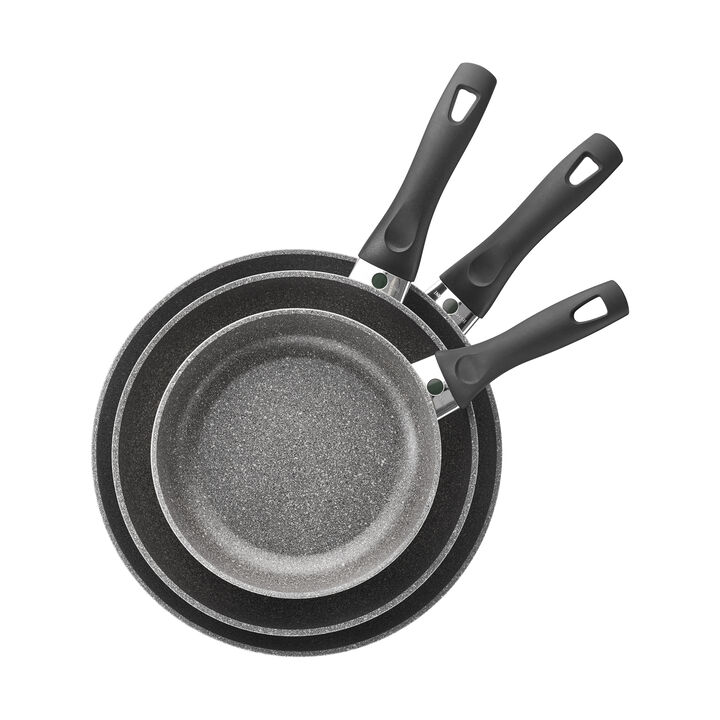 BALLARINI Parma by HENCKELS Forged Aluminum 3-pc Nonstick Fry Pan Set, Made in Italy
