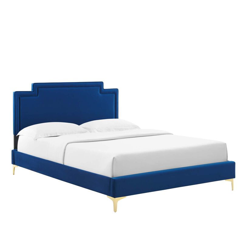 Modway - Liva Performance Velvet Queen Bed