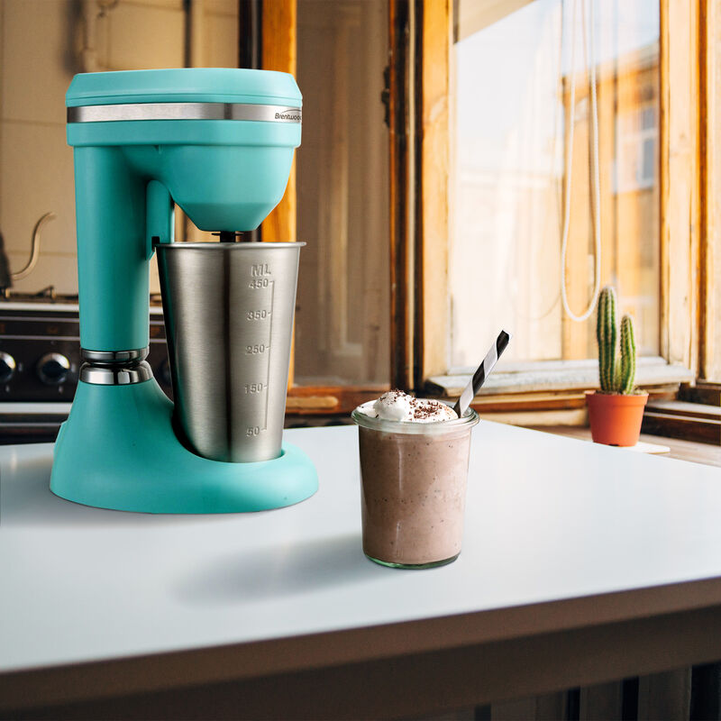 Brentwood 15oz Classic Milkshake Maker, Turquoise