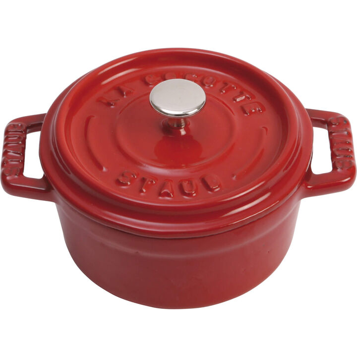 Staub Cast Iron 0.25-qt Mini Round Cocotte - Dark Blue