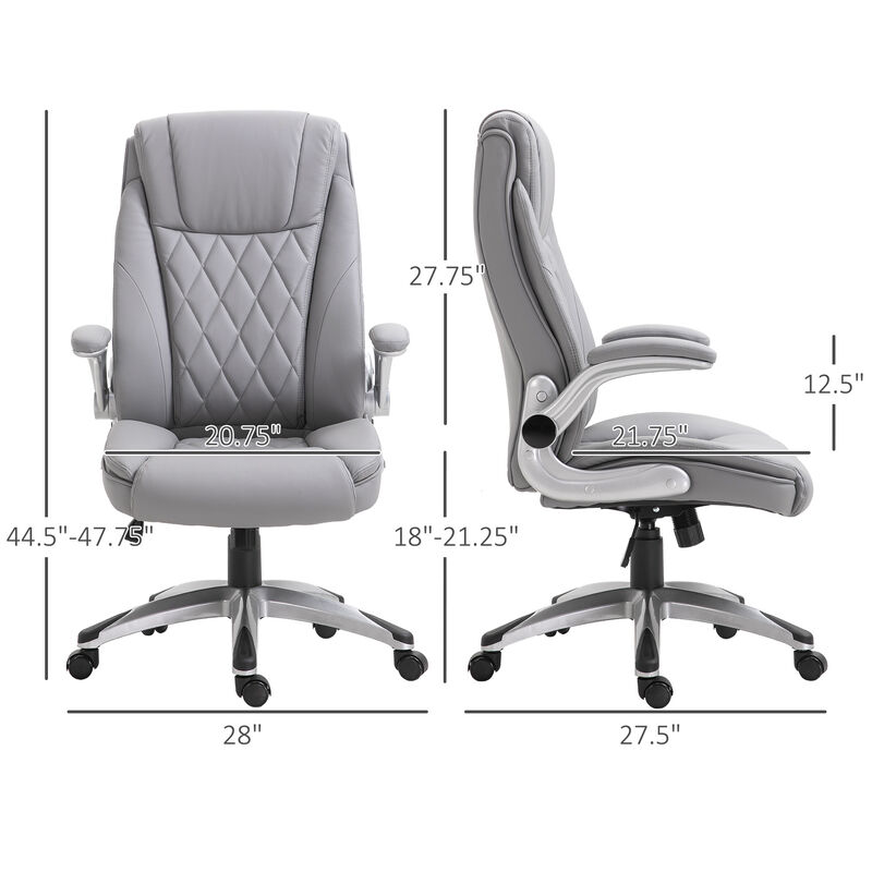 Comfortable Home Office Desk Chair with Adjustable Height and Rocking Function