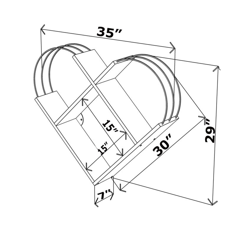 Case Heart Design Wood Base Metal Accessories Bookshelf