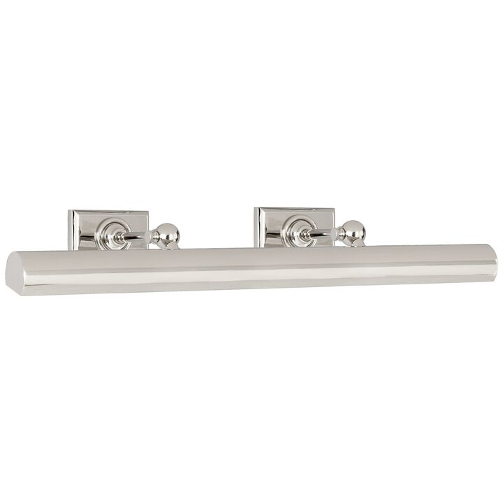 24" Cabinet Maker's Picture Light in Polished Nickel