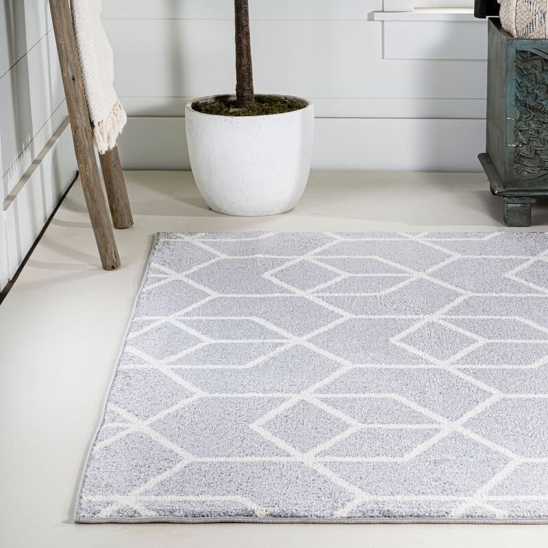 Tumbling Blocks Modern Geometric Area Rug