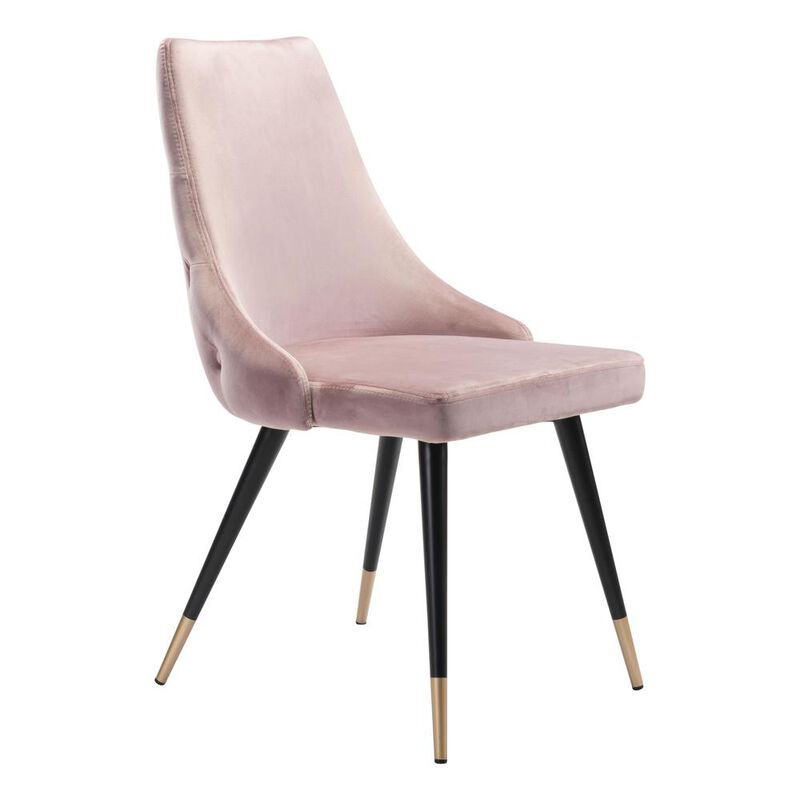 Belen Kox Piccolo Dining Chair (Set of 2), Pink Velvet, Belen Kox