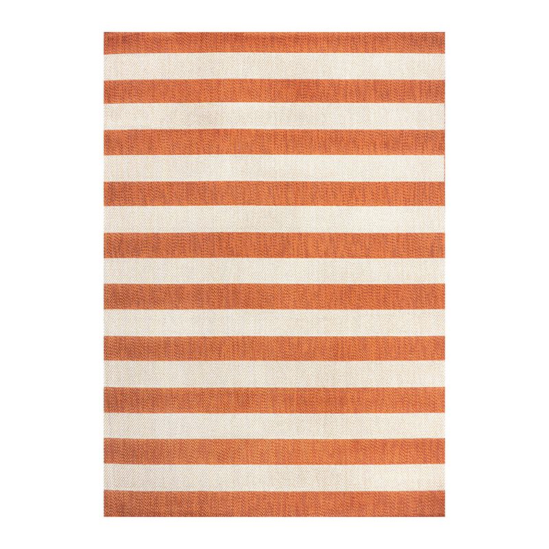 Negril Two Tone Wide Stripe Indoor/Outdoor Area Rug