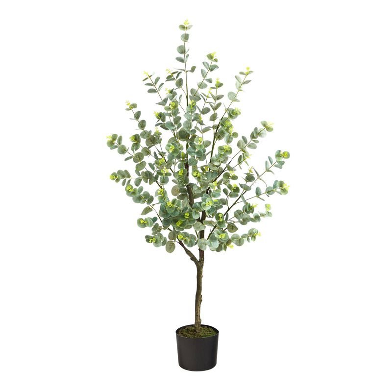 Nearly Natural 4-ft Eucalyptus Artificial Tree