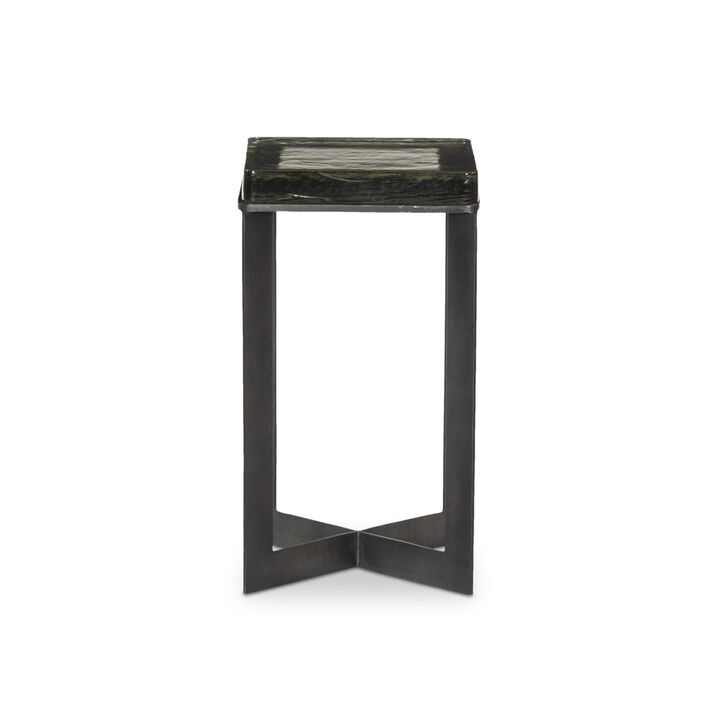 Lennie Cast Glass End Table