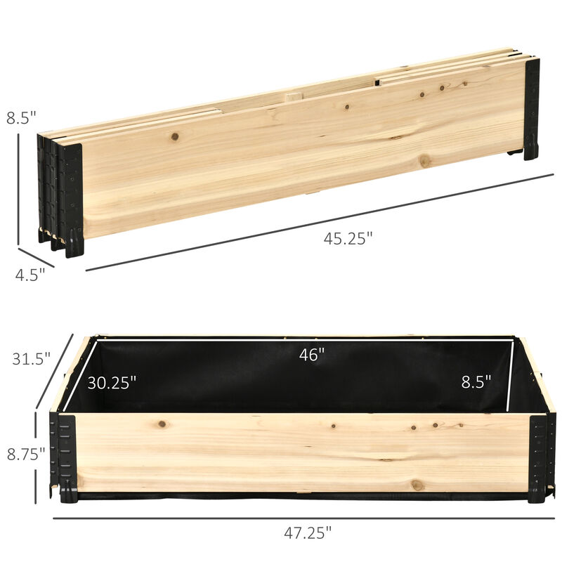 Raised Garden Bed Foldable Planter Box to Grow Vegetables, Herbs, and Flowers