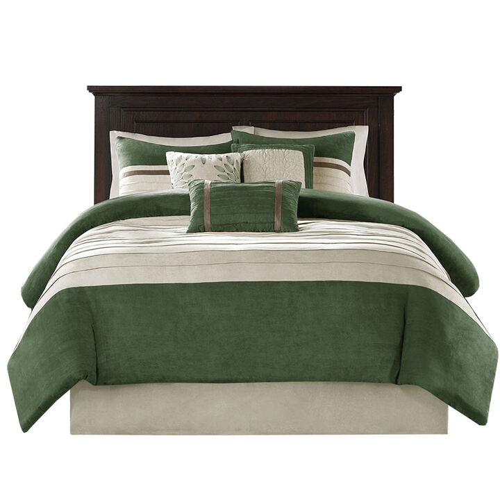 Gracie Mills Bryony 7-Piece Microsuede Comforter Set