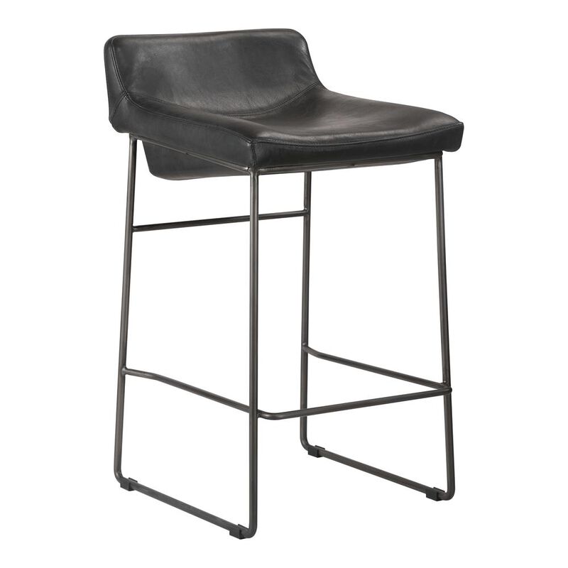Moe's Home Collection Starlet Counterstool Black Set Of Two