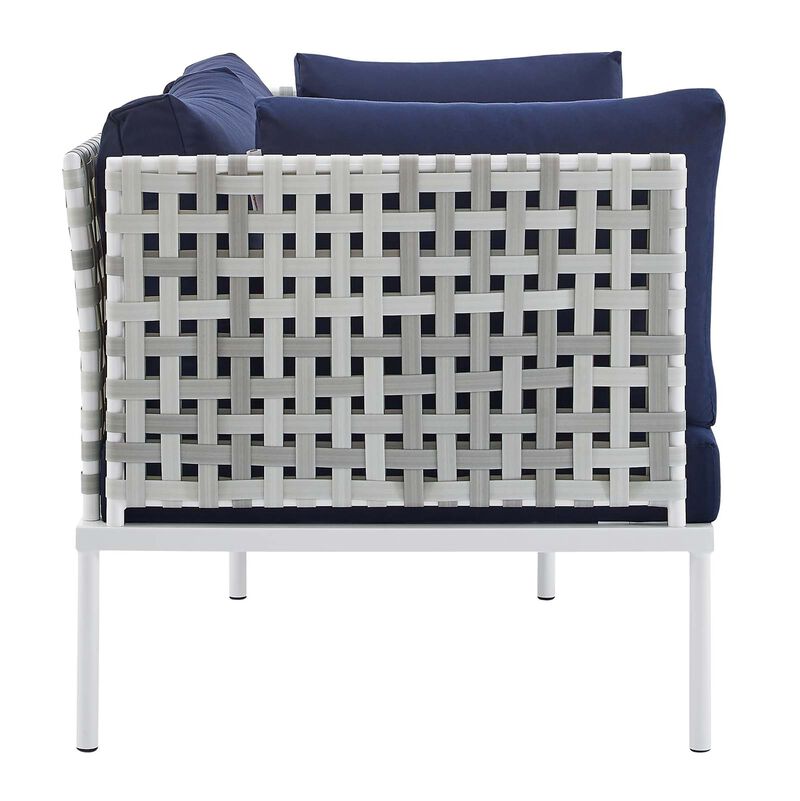 Modway - Harmony Sunbrella® Basket Weave Outdoor Patio Aluminum Loveseat