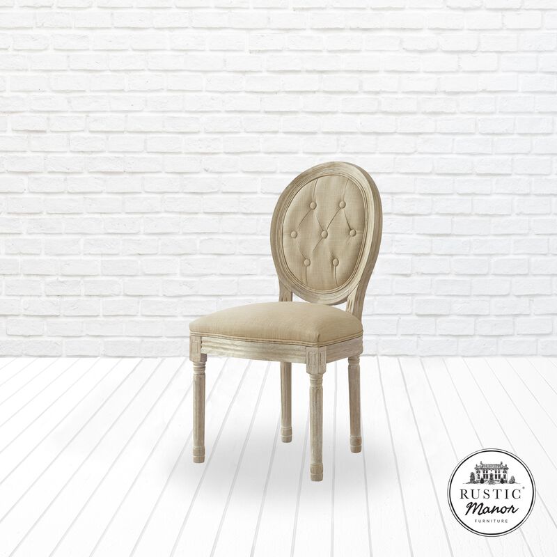 Rustic Manor Felicia Linen Dining Chair