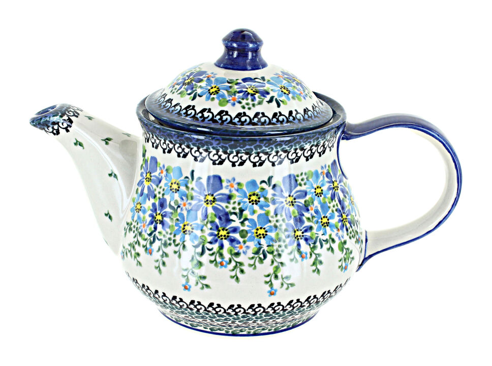 Blue Rose Polish Pottery Hannah Teapot