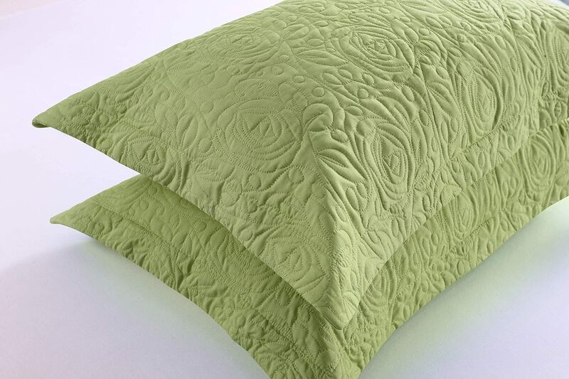 MarCielo 2 Piece Embroidery Pillow Shams