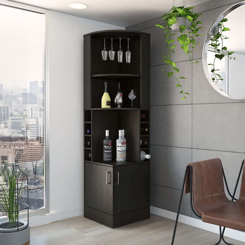 Bar Cabinet Papprika, Living Room, Black