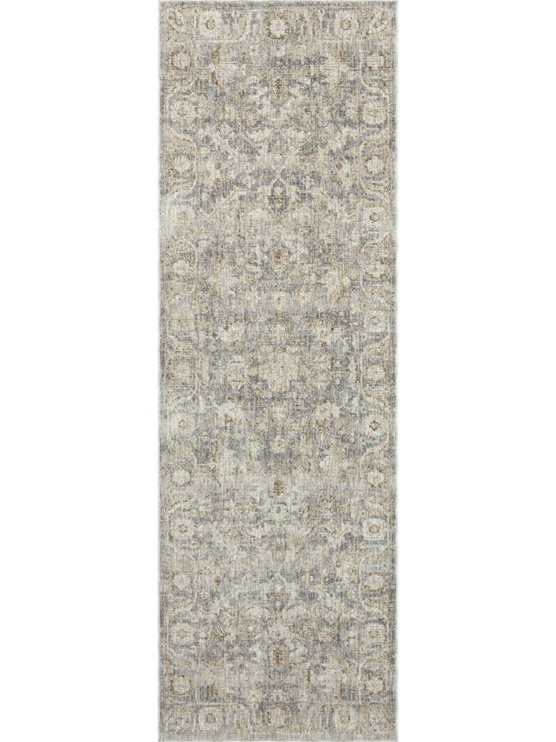 Honora Slate/Beige 2'7" x 8'0" Runner Rug by Amber Lewis x Loloi