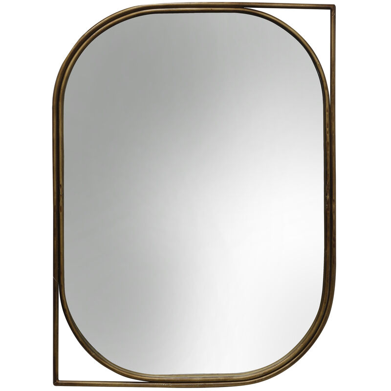 Right Facing Gold Mirror