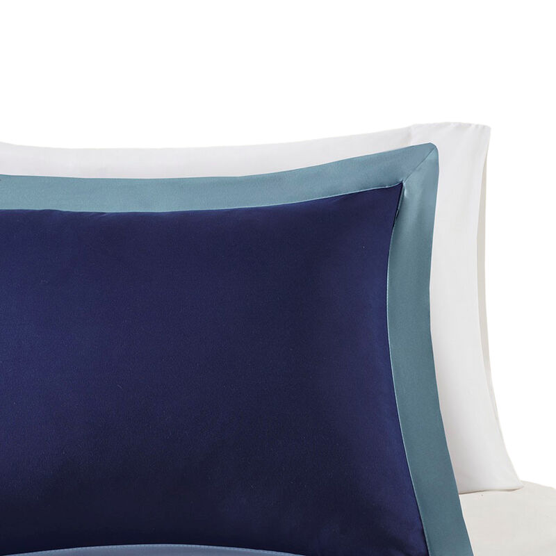 Gracie Mills Vicente Reversible Diamond Quilt Down Alternative Comforter Set with 3M Scotchgard Protection