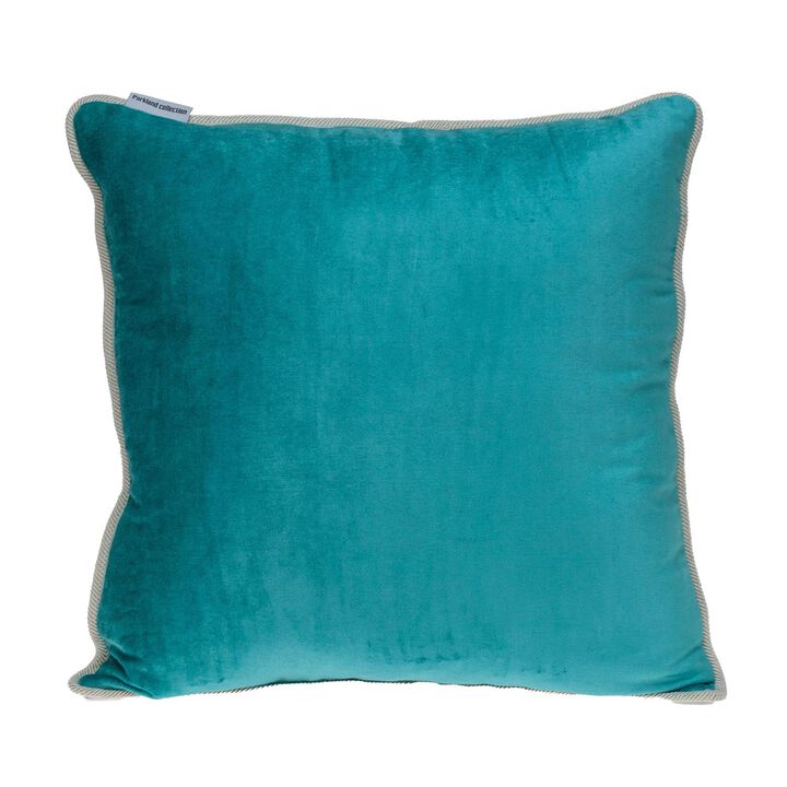 20" Multicolor Cotton Reversible Throw Pillow