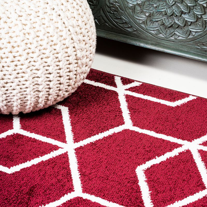 Tumbling Blocks Modern Geometric Area Rug