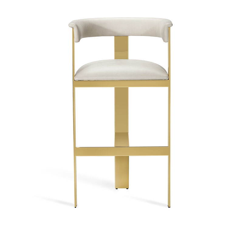 Darcy Hide Bar Stool - Bronze