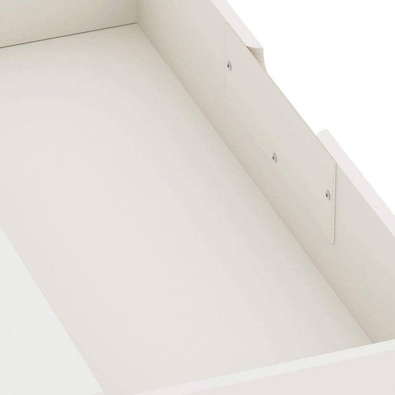 Hivvago Modern Scandinavian Style Bedroom 3-Drawer Dresser in White Wood Finish