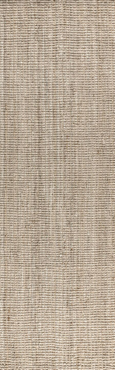 Pata Hand Woven Chunky Jute Natural 2 ft. x 10 ft. Runner Rug