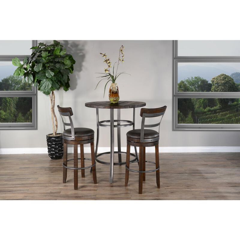 Sunny Designs Metal Frame Pub Table