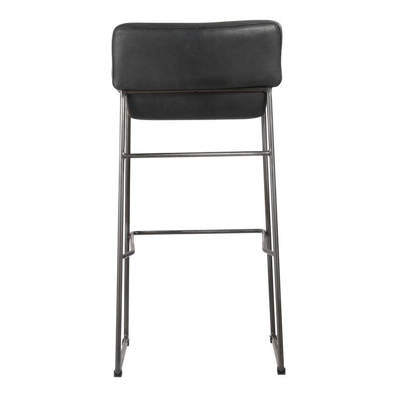 Moe's Home Collection Starlet Bar Stool Black Set Of Two