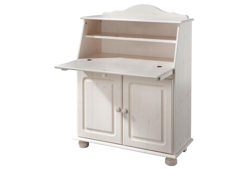 Chester Solid Wood Storage Desk with Bottom Closed Storage Cabinet