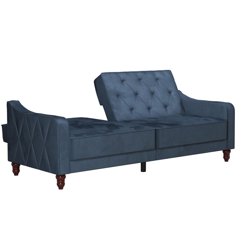 Vintage Tufted Split Back Futon