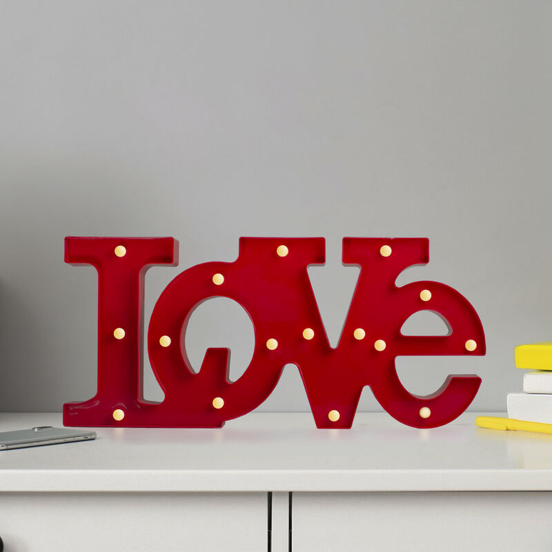 20" Red 'LOVE' LED Valentine's Day Marquee Wall Sign