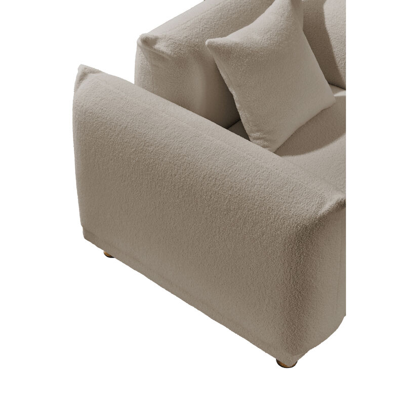 Luxurious Teddy Velvet Sofa - Enhance Your Living Space with Plush Comfort