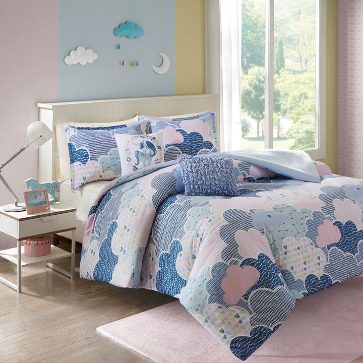 Gracie Mills Eowyn Cotton Printed Duvet Cover Set