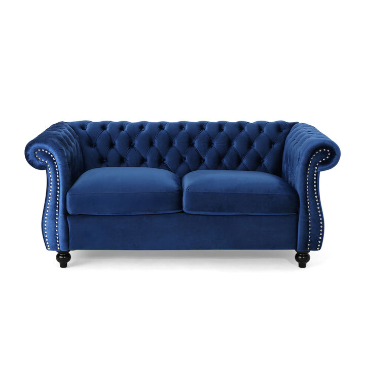 Merax Traditional Chesterfield Loveseat Sofa