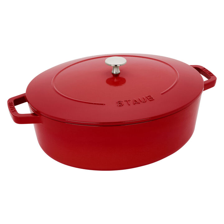 Staub Cast Iron 6.25-qt Shallow Oval Dutch Oven - Citron