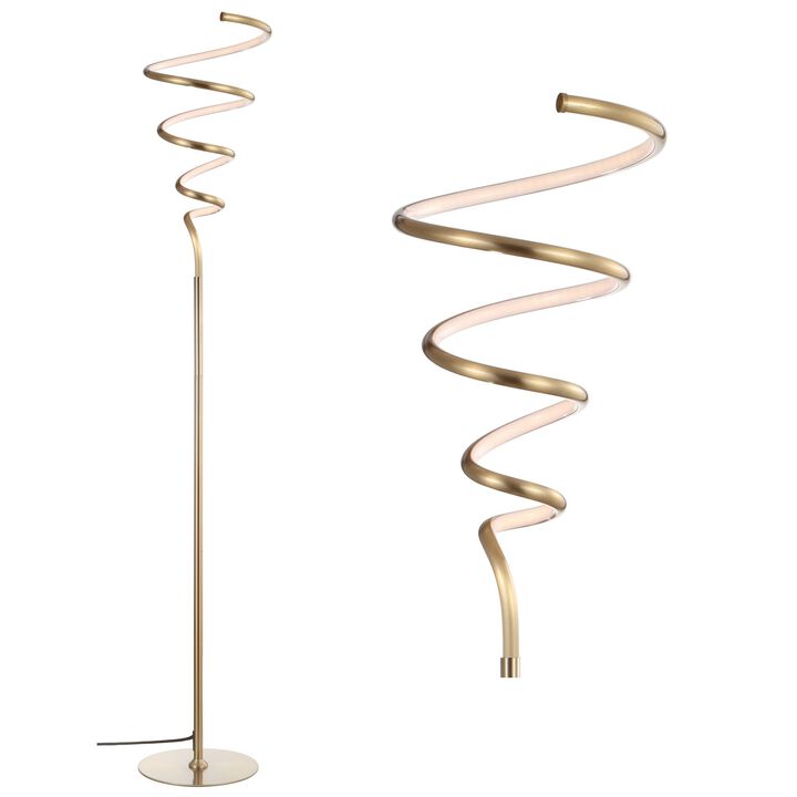 Scribble Modern Dimmable Metal Integrated LED Floor Lamp