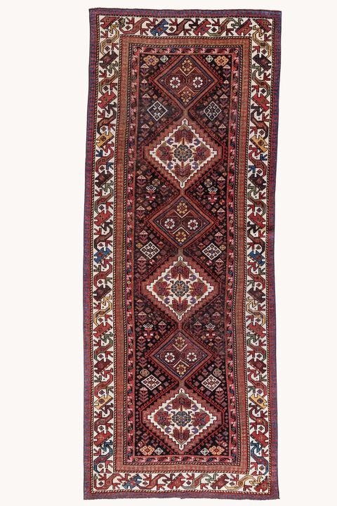 District Loom Antique Caucasian wide runner rug-Morris