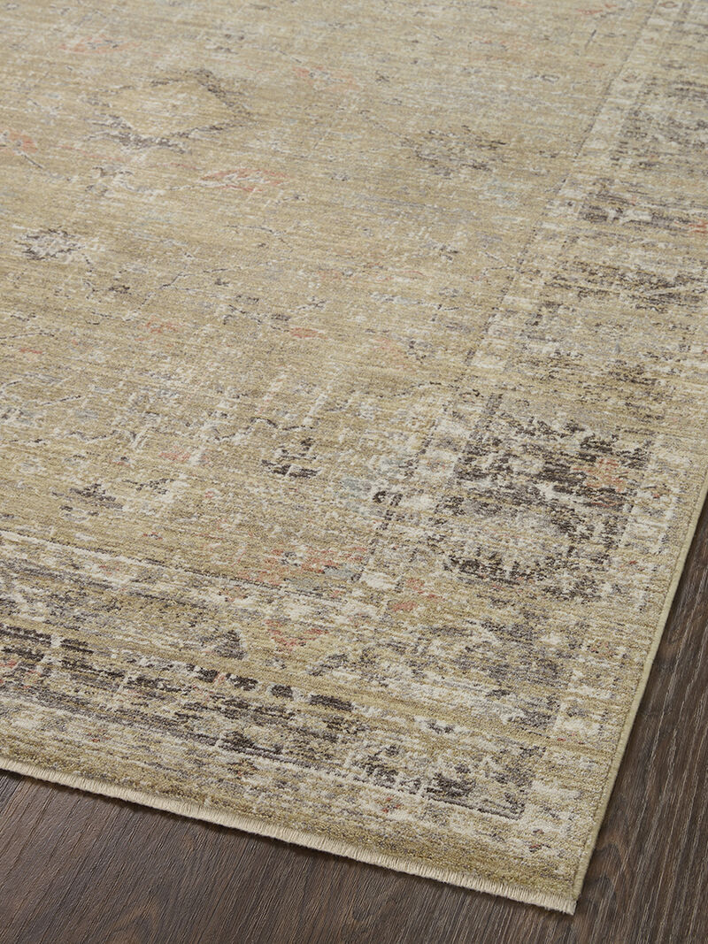 Millie MIE03 Gold/Charcoal 18" x 18" Sample Rug