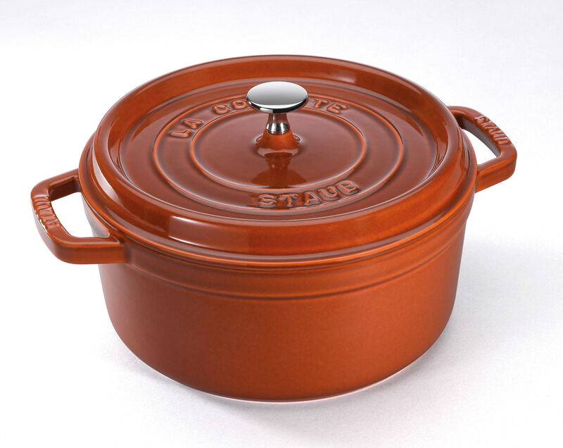 Staub Cast Iron 7-qt Round Cocotte - Basil