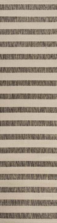 Aveiro Wide Stripe Beige/Brown. Indoor/Outdoor