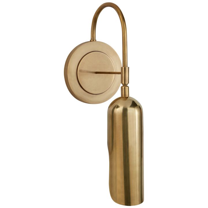 Lucien Functional Wall Light in Antique-Burnished Brass